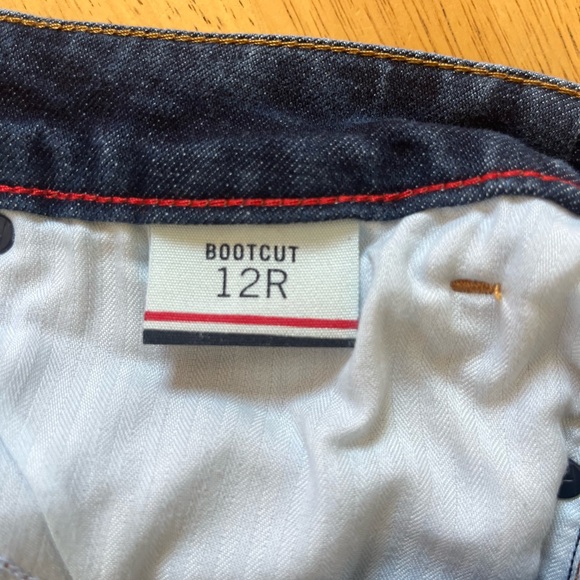 Tommy Hilfiger Womens Stretch Boot Cut Dark Wash Jeans Blue Size 12R - Picture 4 of 9